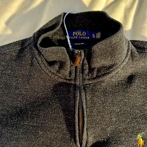 Ralph Lauren long sleeve quarter zip grey